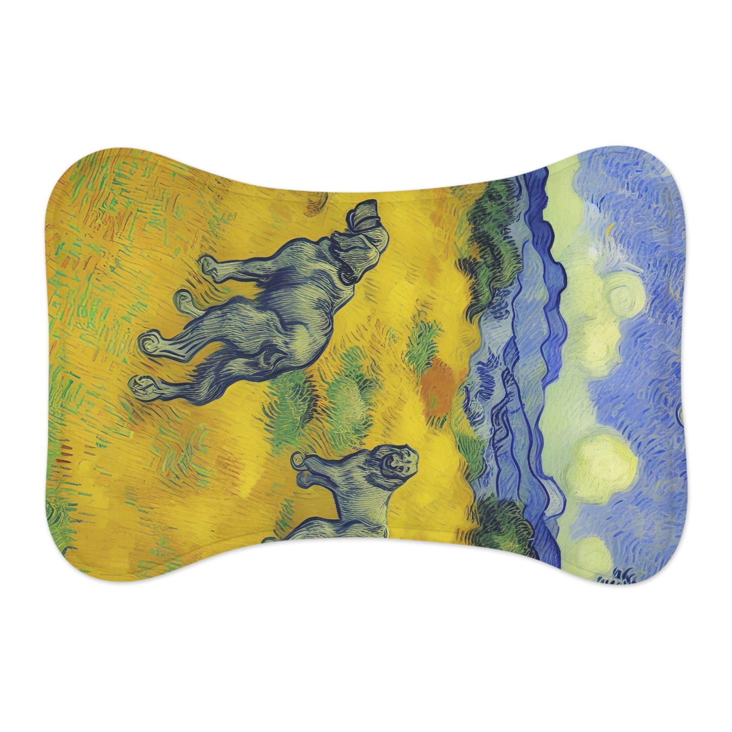 Pet Food Mats For Cats | Golden Fields | ZwoLife