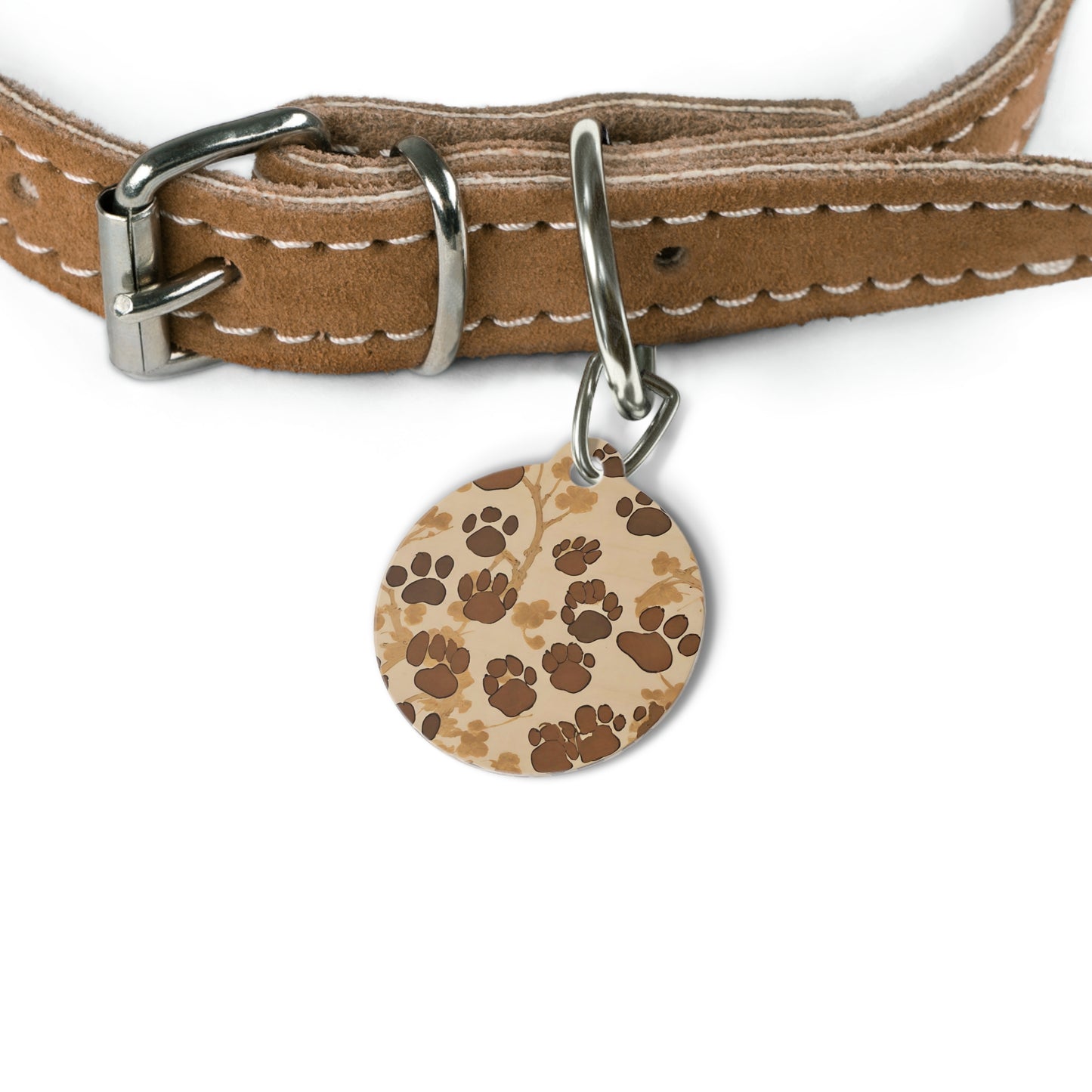 Metal Dog Tags For Collars | Brown Paws | ZwoLife